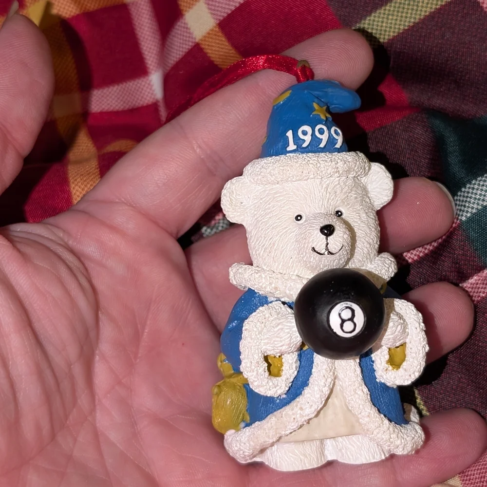 Marshalls Santabear Ornament 8 Ball Vintage
